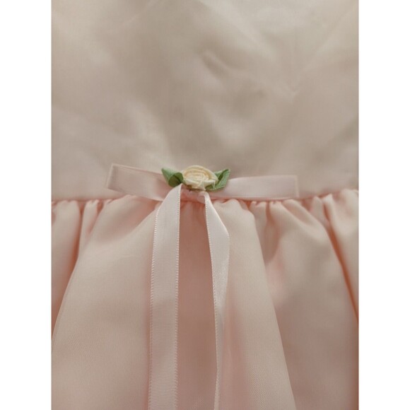 Vtg Little Princess Pink Bridesmaid Easter Girls Dress Sz 6X USA Made - Picture 2 of 7